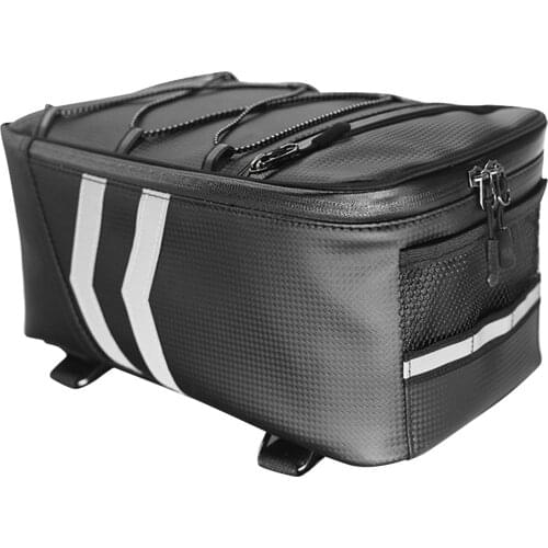 Universal PU Leather Motorcycle Rack Rear 9L Luggage Package Waterproof Tail Tool Bag For Honda/Suzuki/Kawasaki/Yamaha/BMW