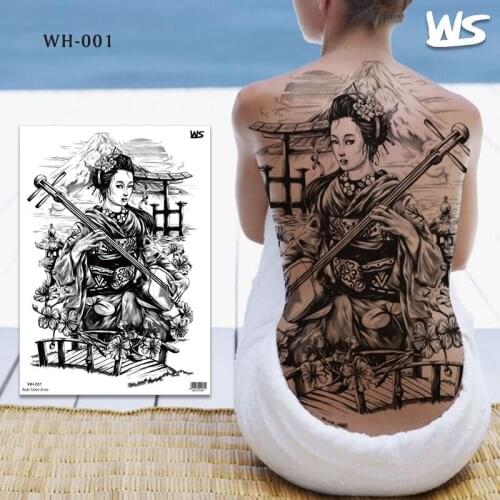 Waterproof Temporary Tattoo Sticker Cross Wing Angel whole back tattoo large tatto flash tatoo fake tattoos for women Men Girl