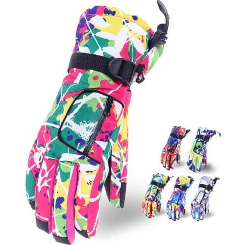 Weimostar Winter Full finger Cycling Gloves Women Colorful MTB anti-skid Outdoor Sports Bike Gloves Thermal Fleece