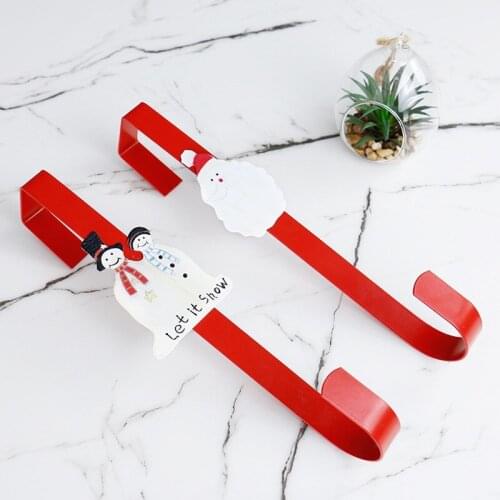 1pcs Christmas Wreath Hooks Wreath Door Hanging Hooks Strong Durable Christmas Hanger Holder