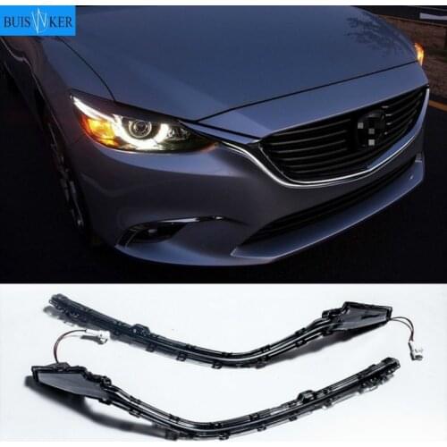 2Pcs LED GRILLE light for MAZDA6 Mazda 6 ATENZA 2016 2017 2018 LED DRL grille led daytime running light