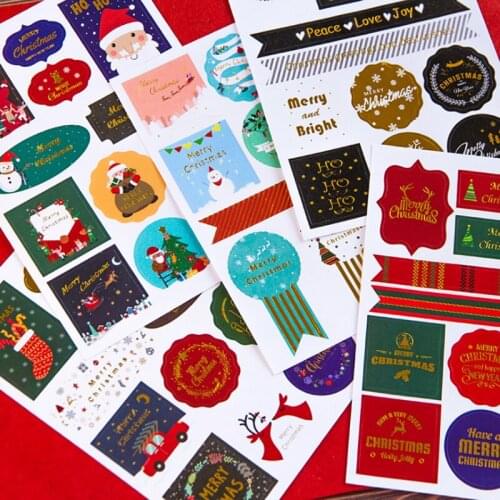 5packs Creative Merry Christmas decoration sticker DIY Dariy Scrapbooking Stickers Planner Stickers 5 selections