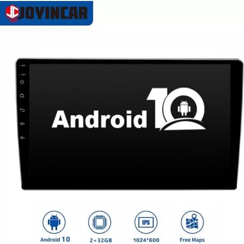JOYINCAR 1DIN Android 10/ 9.1 Car Radio Multimedia Player GPS Wifi Bluetooth Car radio MP5 Audio Stereo Mirror Link Universal 7i