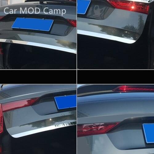 Car Accessories for VOLVO XC60 2018 2019 2020 Stainless Steel Gloss Rear Trunk Tailgate Decoration Garnish Trim