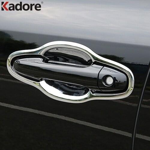Exterior Accessories For Toyota Highlander 2015 2016 2017 2018 2019 ABS Chrome Side Door Handle Bowl Cup Cover Trim 8pcs