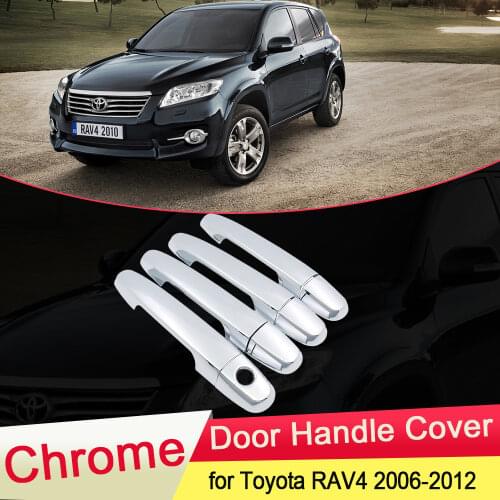 For Toyota RAV4 XA30 2006 2007 2008 2009 2010 2011 2012 Luxuriou Chrome Door Handle Cover Trim Catch Cap Car styling Accessories