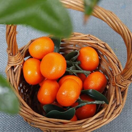 Artificial simulation tangerine fruit model bar restaurant hotel home Kitchen decor faux fruit clementine orange fake fruit prop