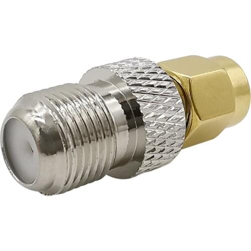 SMA Male to F Female RF Coaxial Adapter F Type Jack to SMA Plug Convertor RF Coax Straight Connector