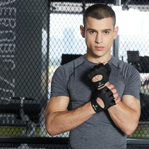 Summer Fitness Cycling Gloves Gym Weightlifting Cycling Yoga Bodybuilding Training Thin Breathable Non-slip Half Finger Gloves