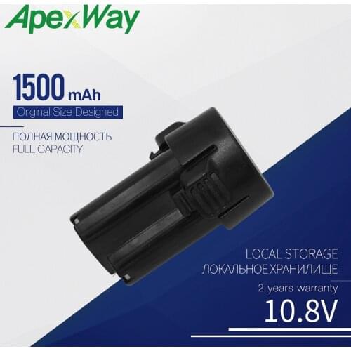 Golooloo 1500mAh 10.8V Li-ion Battery For Makita BL1013 BL1014 BL 1013 BL 1014 LCT203W FD01 194550-6 194551-4 195332-9 DF030D