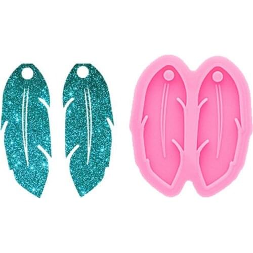 Dream Catcher Feathers Earrings Epoxy Resin Mold Jewelry Pendant Silicone Mould DIY Crafts Casting Tools