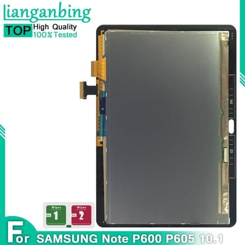 Original LCDFor Samsung Galaxy Note 10.1 SM-P600 P605 P600 LCD Display Touch Screen Digitizer Sensors Assembly Panel Replacement