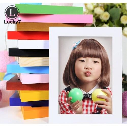 Hot Style 8" Multi-size Room Decor Wooden Picture Photo Wall Frame Single Picture Desk Wall Frame Picture Frame Wholesale