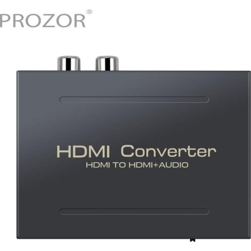 PROZOR 4K HDMI Audio Extractor HDMI to HDMI Optical Toslink Audio Converter Video Adapter Splitter Support 4K@30Hz 1080P Full HD