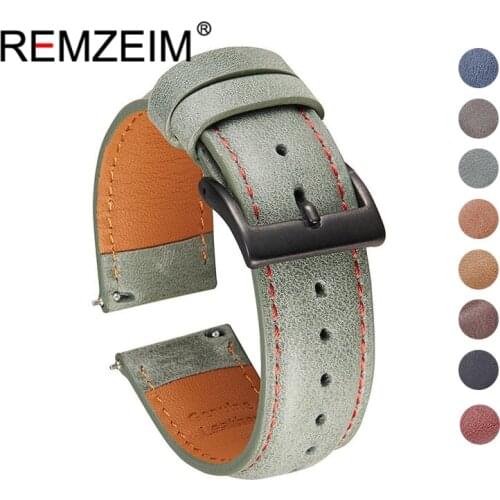 Genuine Leather Watchbands Calfskin Replace Quick Release Watch Straps 20mm 22mm Watch Accessories Men Women Soft Watchband