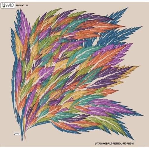 REYYAN SILK OYALIK WRITING (NEW QUALITY)-DESEN-19 - RENK-32