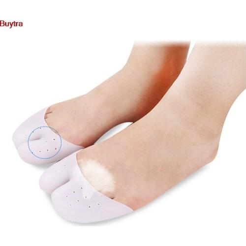 Silicone Toe Sleeve Foot Protection Ballet Shoe High Heels Toe Pads Gel Protective Care Tool Orthopedic Massager 1Pair