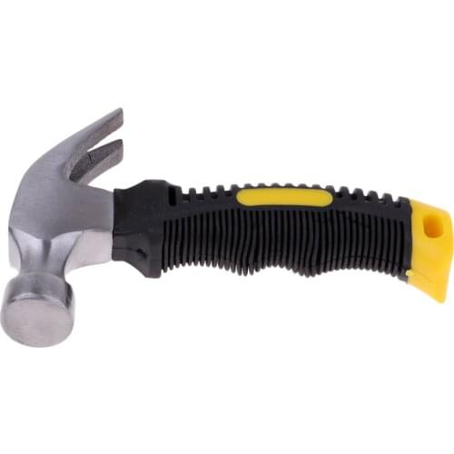 Stubby Claw Hammer Tent Pegs Mallet Tool with Rubber Cushion Grip