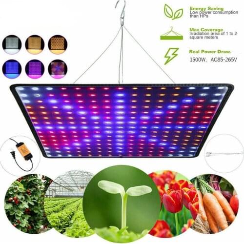 LED Grow Light Panel Full Spectrum 1000W Phyto Lamp AC85-265V EU/US/UK/AU Plug For Indoor Grow Tent Plants Growth Light