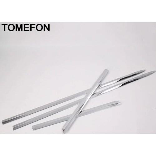 TOMEFON For Ford Focus 2019 2020 Side Door Body Moulding Line Cover Trim Protector Decoration Frame Exterior Accessories ABS