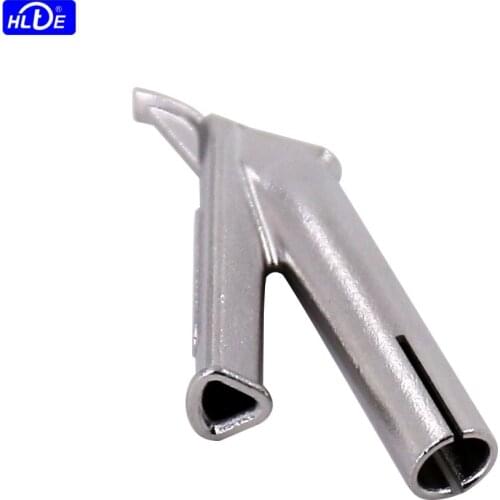 HLTE 316L stainless steel 4*4*6mm triangle speeding welding nozzle,hot air welder/ plastic heat gun tuyere accessories