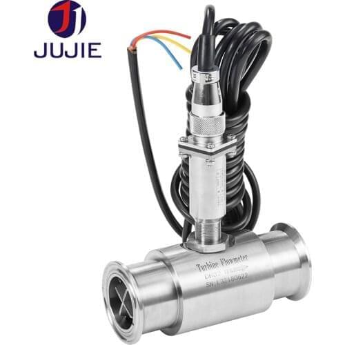 DN15/20/25/32/40/50 316L Stainless Steel Turbine Flow Meter for Water/Milk/Oil/Fuel/Diesel/Methyl Alcohol/Clean Liquid pulse PLC