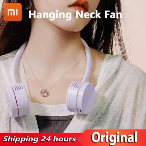 New YOUPIN Qualitell Hanging Neck Fan 360° Free Adjustment Type-C Charging One Key Switch ABS Material Three Wind Speed Fan