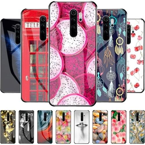 Protective Case For Xiaomi Redmi Note 8 Pro Case Tempered Glass Hard Funda For Xiaomi Redmi Note8 Pro Phone Cover Note 8Pro Capa