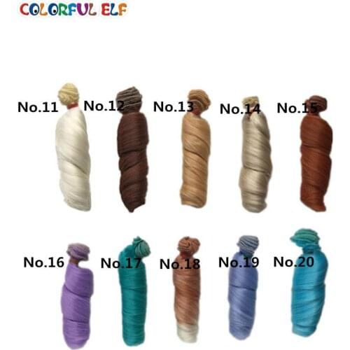 Free Shipping 1pcs 15x10cm Doll Hair 60 colors BJD Wig