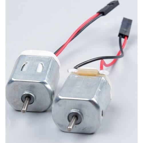 130 Micro Motor With Cable Female Connector DIY Robot Toys Car Parts DC 1-6V Motor Axis Dia 2mm,Axis Length 9.5mm Small Motors