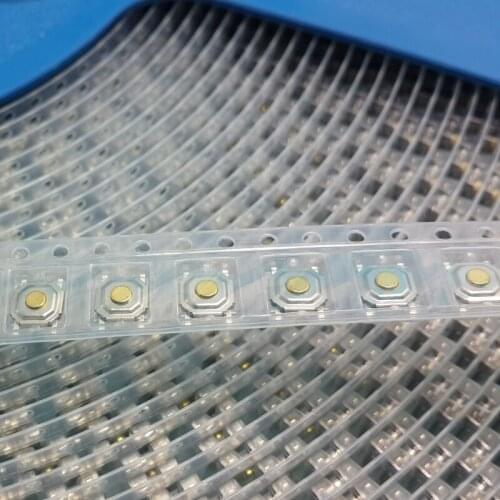1500pcs/coil 4 pins 4*4*4.0/4.3/5.0 mm SMD Tactile Push Button Water-proof Tact Switches with Braid 4x4mm