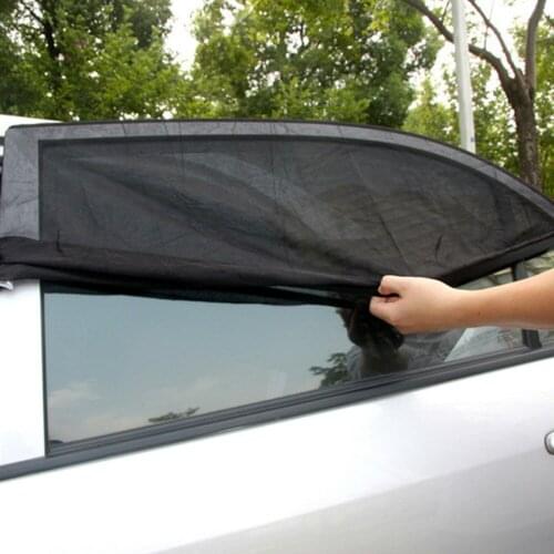 2Pcs Car Sunshade UV Protection Car Window Curtain Car Window Sunshade Side Window Mesh Sun Visor Summer Protection Window Film