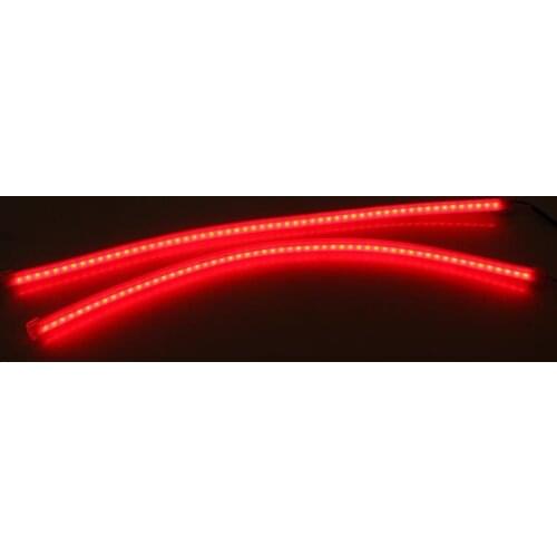2 Pcs 45cm Light Strip 12V Motorcycle Car Turn Signal DRL Parking Universal For Honda/BMW/SuzukiYamaha/Ducati Decorative Lamp