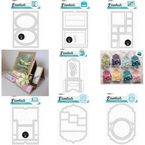 Panalisacraft 7 styles Album Frame background Cutting Dies background diecut scrapbooking Album Paper Card Craft Embossing