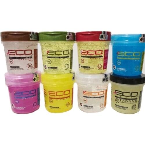 8OZ/236ML American Eco Hair Styler Styling olive oil Gel 7Colors Available