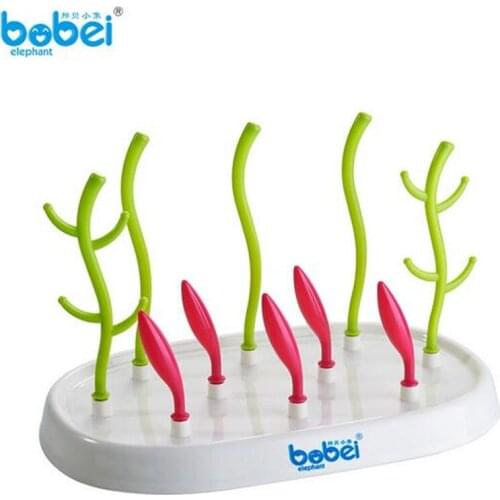 Bobei Elephant Baby Bottle Drying Rack Baby Feeding Bottles Cleaning Drying Rack Storage Nipple Shelf Baby Pacifier Feeding Cup