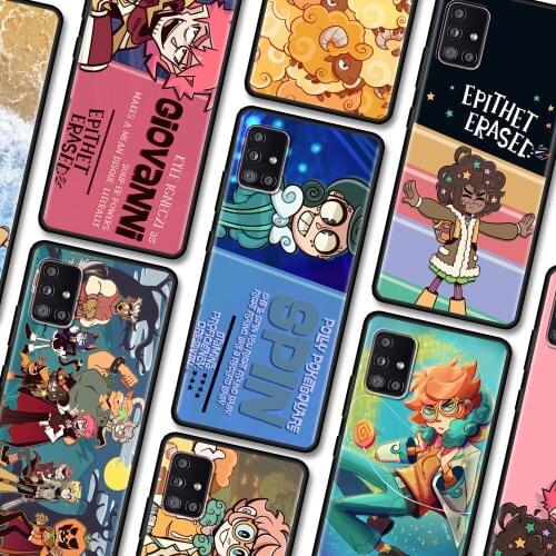 Black Case For Samsung Galaxy A22 A51 A12 A21s A71 A31 A52 A32 A02s A72 A42 A02 A01 A11 TPU Fundas Epithet Erased