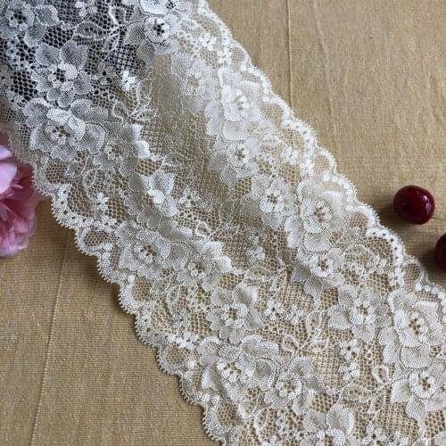 F-1 14.5cm wide E2669 Elastic Flowery Edge Elastic Lace is suitable for underwear decoration