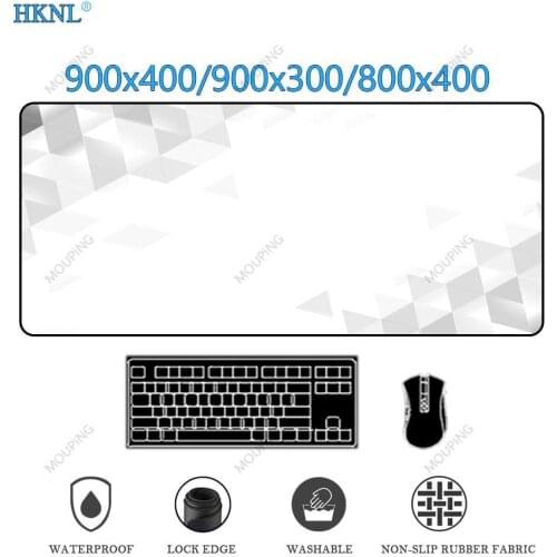 Gaming Mouse Pad Personalized Floor Mat Deskmat 90x40 Computer Accessories White Mousepad Gamer Carpet Non-slip Mat DropShipping