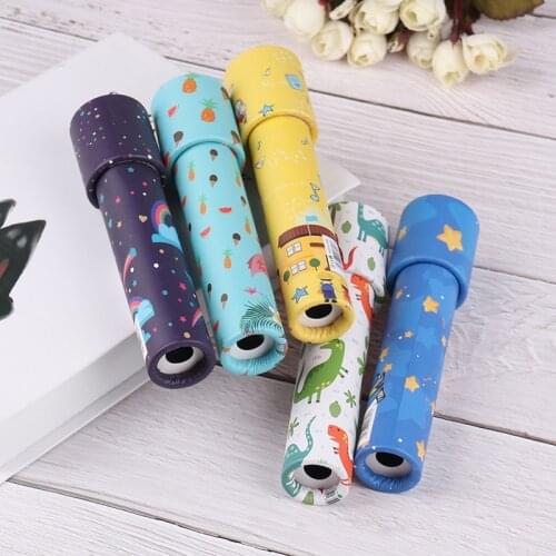 Interactive Logical Rotating Kaleidoscope Magic Classic Educational Toys for Kids Imaginative Cartoon Children Party Small Gift