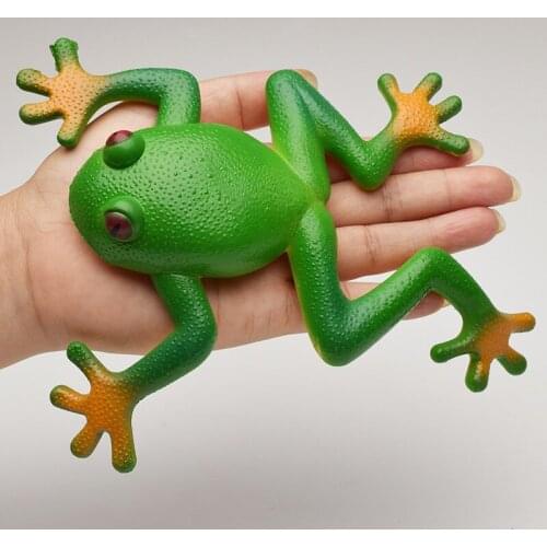 Creative Simulation Frog Model Ornaments Soft Fake Frog Funny Vent Frog Toys Children And Adults Decompression Toys
