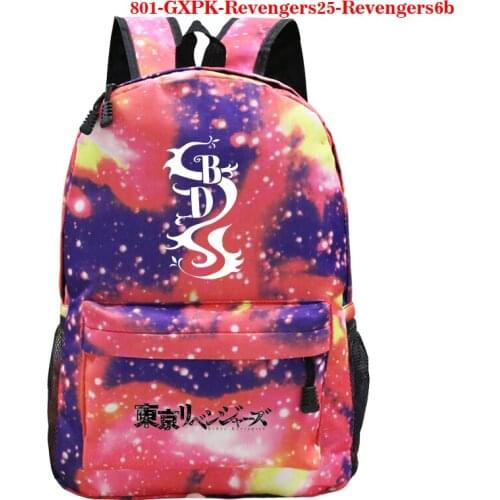 Men Book Bag Tokyo Revengers Printing Backpack Anime Tokyo Revengers School Bag for Teens Girls Boys Laptop Backpack Travel Bags