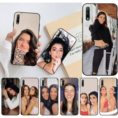 KPUSAGRT Charli and Dixie D'Amelio Soft Rubber Phone Cover For Huawei Nova 6se 7 7pro 7se honor 7A 8A 7C Prime2019