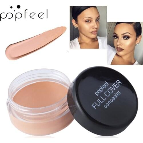 Popfeel Basic Concealer Cream Face Cover Blemish Hide Dark Spot Blemish Eye Lip Contour Make-Up Liquid Foundation Cosmetic