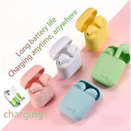 Mini-2 TWS Wireless Earphones Bluetooth 5.0 Earphone Matte Macaron Earbuds With Mic Charging Box Headset Wireless Headphones