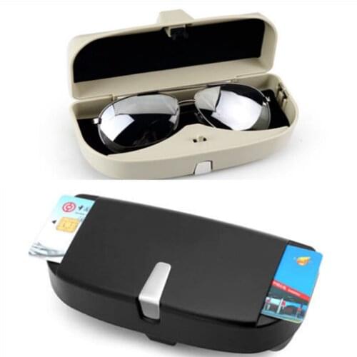 Universal Car styling sun glasses case box for Peugeot RCZ 206 207 208 301 307 308 406 407 408 508 2008 3008 4008 5008