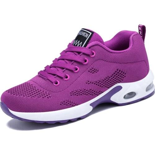 Shoes Womens 2021 New Womens Shoes Breathable Soft-soled Running Shoes Korean Leisure Air Cushion Sneakers