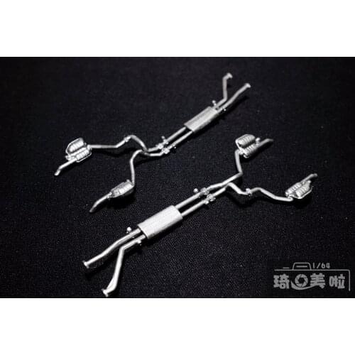 1/64 Scale Resin Die-casting Car Exhaust Pipe Model Decoration Car Scene Doll Model Scene Layout Collection Decoration Toy