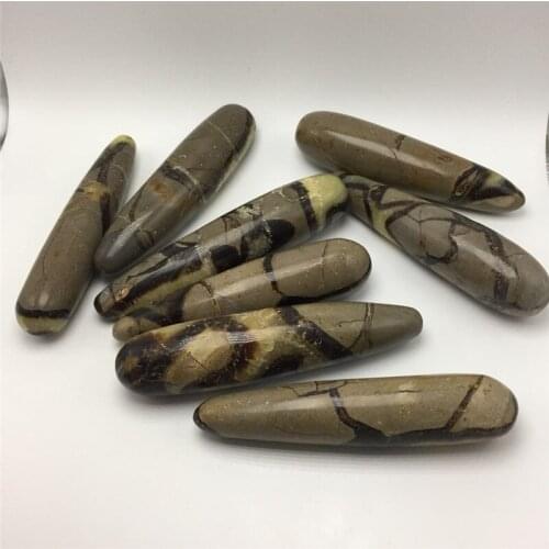 1pcs drop shipping Natural septarium Crystal gemstone wand reiki healing chakra septarian crystal gemstone massage wand for sell