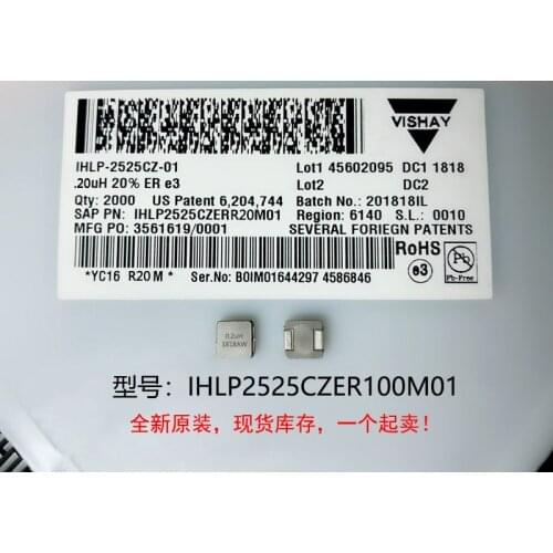 10) New original 100% quality IHLP2525CZER100M01 10UH 7X7X3MM integrated high current inductors